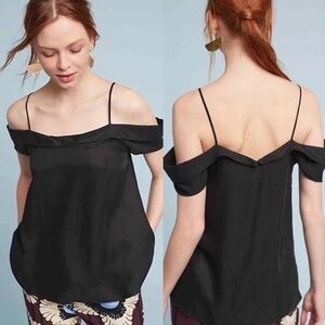 Paper Crown Black Off-Shoulder Blouse